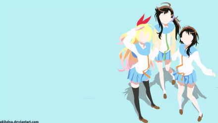 Haru Onodera Kosaki Onodera Chitoge Kirisaki Anime Nisekoi HD Desktop Wallpaper | Background Image