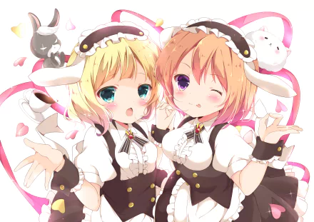 Cocoa Hoto Sharo Kirima Anime Is the Order a Rabbit HD Desktop Wallpaper | Background Image