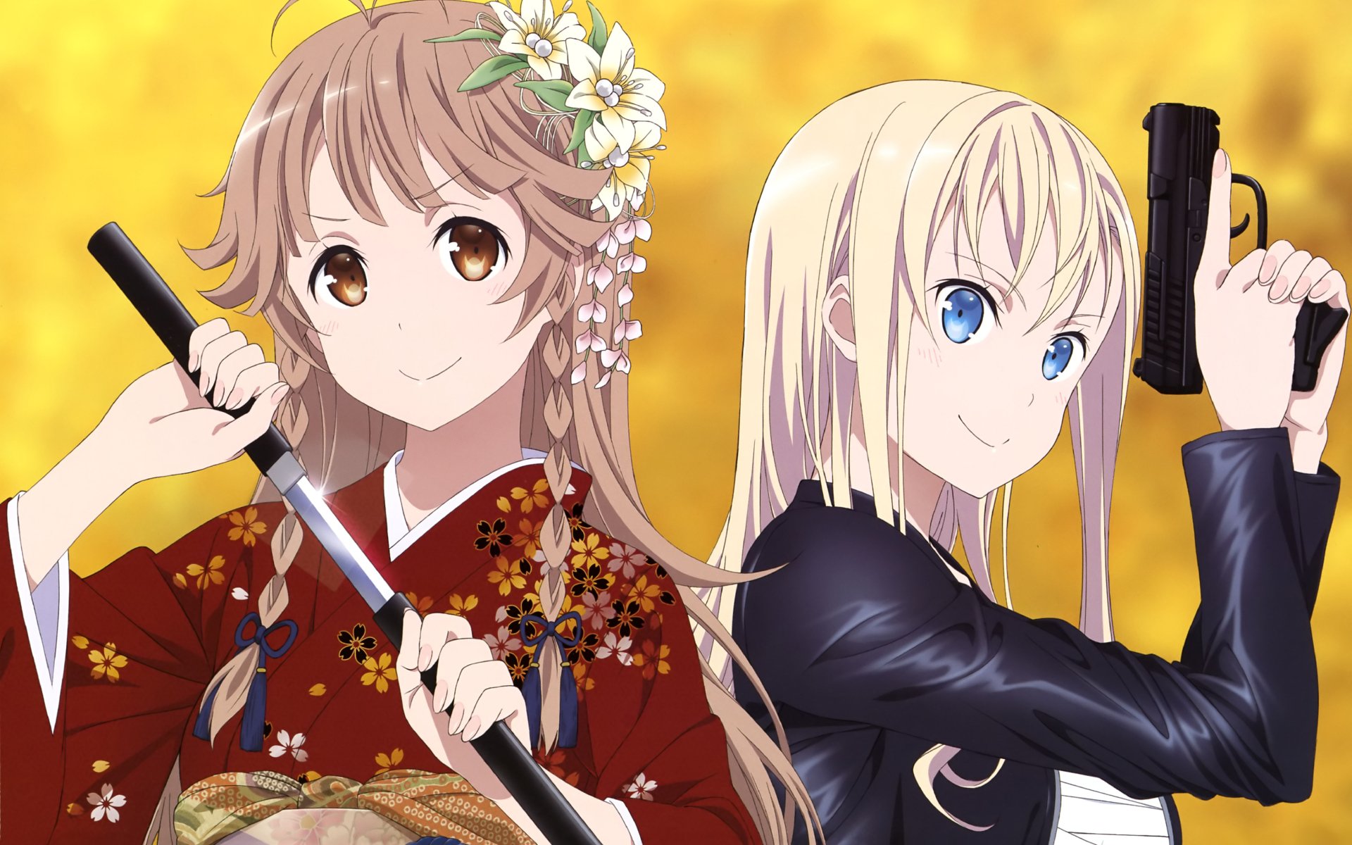 Download Haifuri Wilhelmina Braunschweig Ingenohl Friedeburg Kouko Nosa Anime High School Fleet 4k Ultra HD Wallpaper
