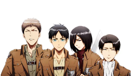 Jean Kirstein Levi Ackerman Eren Yeager Mikasa Ackerman Anime Attack on Titan Eren & Mikasa HD Desktop Wallpaper | Background Image