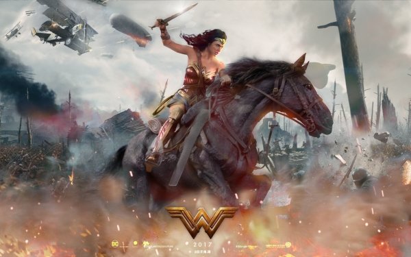 Movie Wonder Woman Gal Gadot Horse HD Wallpaper | Background Image