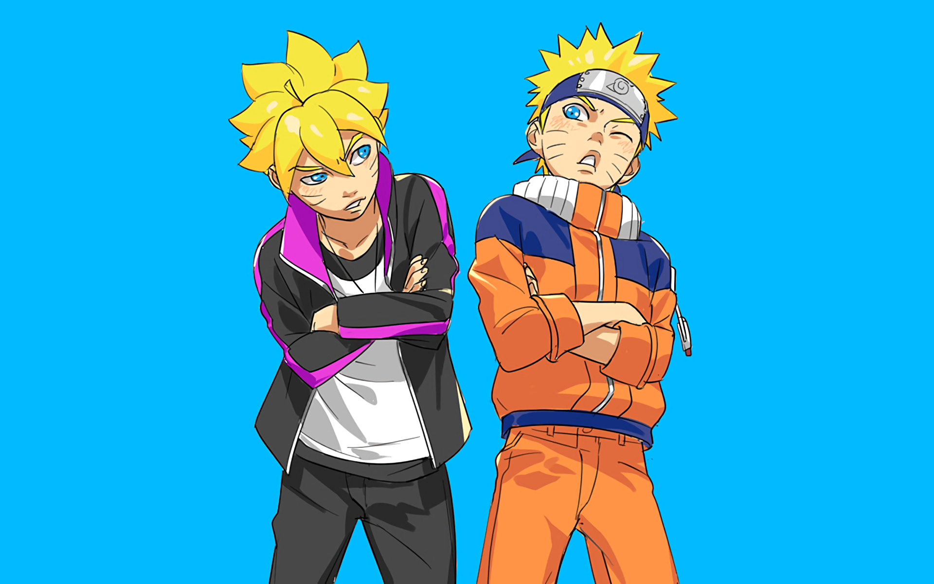 Naruto and Boruto HD Anime Wallpaper