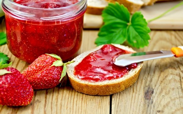 Food Jam Still Life Fruit Berry Strawberry HD Wallpaper | Background Image