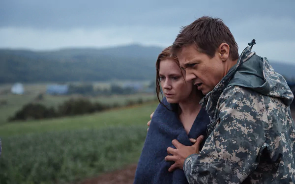  Arrival, Jeremy Renner and Amy Adams