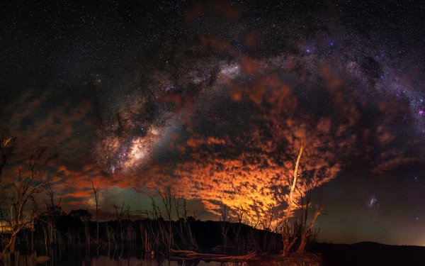Sci Fi Milky Way Sky Night Cloud Starry Sky HD Wallpaper | Background Image
