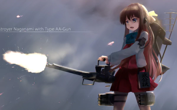 Naganami (Kancolle) Anime Kantai Collection HD Desktop Wallpaper | Background Image