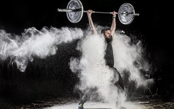smoke weightlifting Sports HD Desktop Wallpaper | Background Image