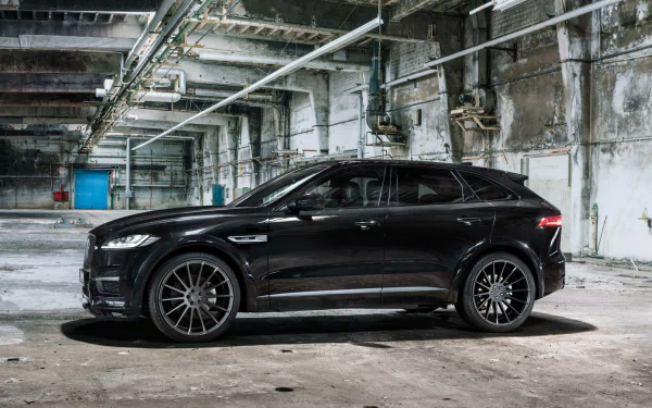 SUV car black car Jaguar (Car) vehicle Jaguar F-PACE HD Desktop Wallpaper | Background Image