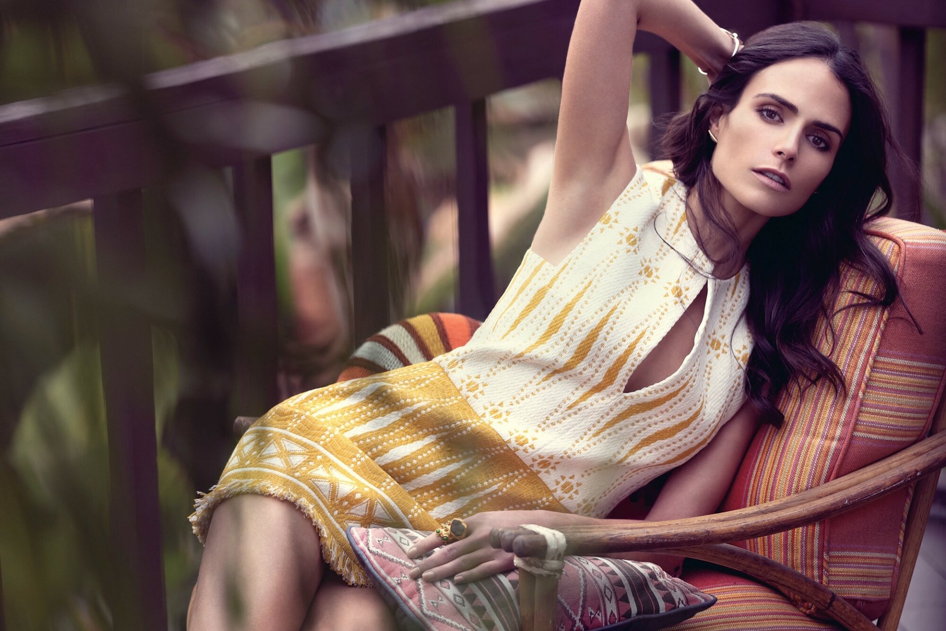 Download Dress Brown Eyes Brunette American Actress Celebrity Jordana Brewster HD Wallpaper