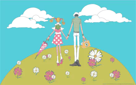 Anime Neighborhood Story HD Desktop Wallpaper | Background Image