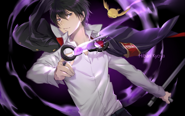 Anime Katekyō Hitman Reborn! Kyoya Hibari HD Wallpaper | Background Image