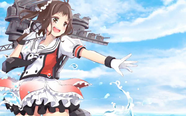 Naka (Kancolle) Anime Kantai Collection HD Desktop Wallpaper | Background Image