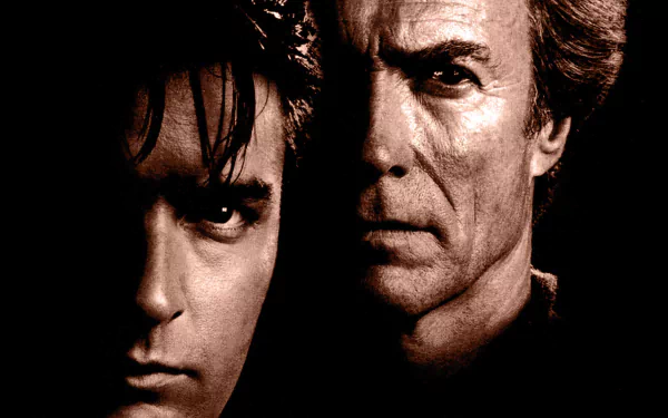 Charlie Sheen Clint Eastwood movie The Rookie HD Desktop Wallpaper | Background Image