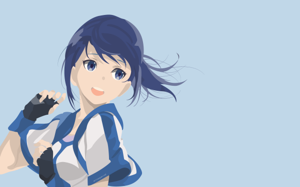 Anime Grimgar of Fantasy and Ash Mary Blue Eyes Blue Hair Smile HD Wallpaper | Background Image