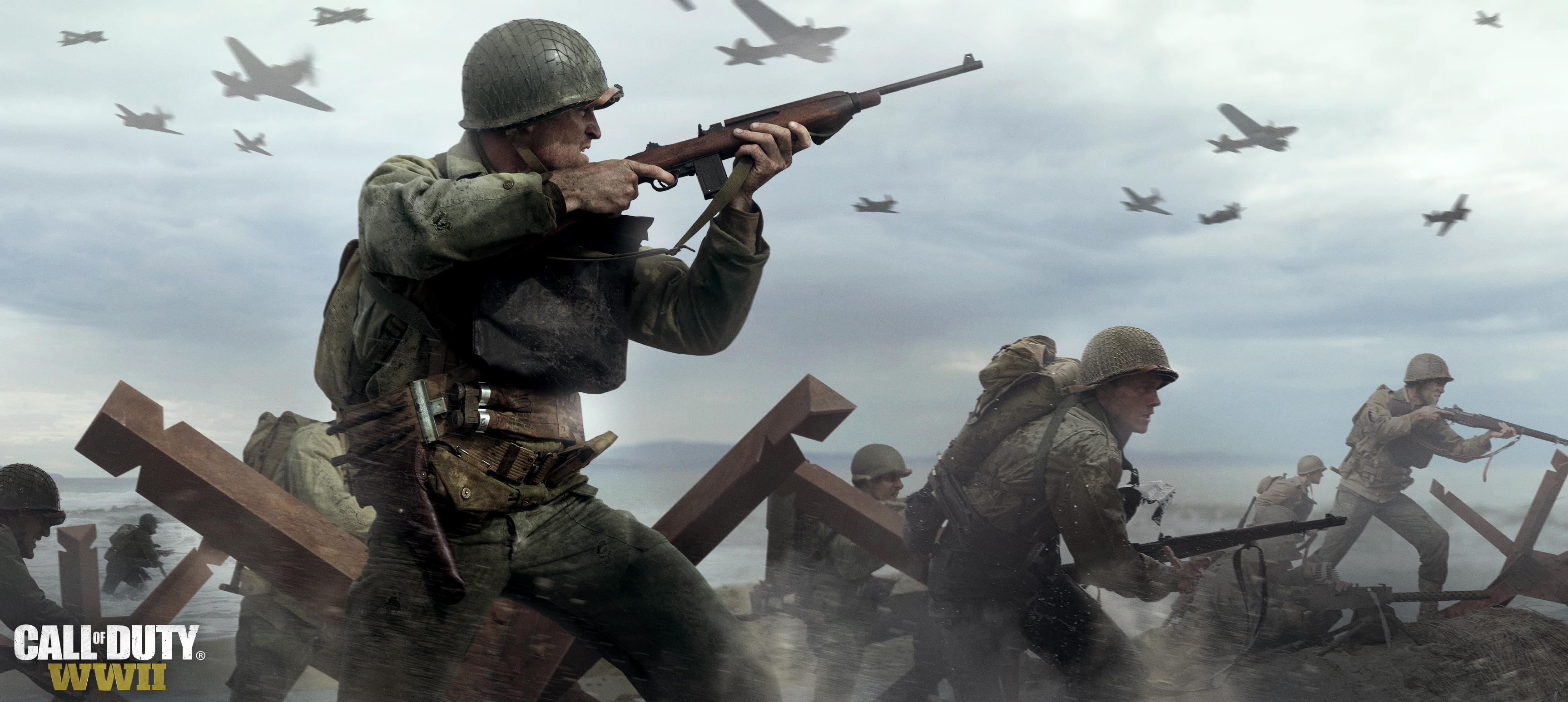 Call Of Duty Wwii Papel De Parede Hd Plano De Fundo 3452x1546