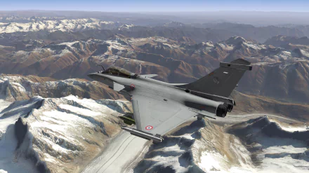jet fighter aircraft video game X-Plane 11 Dassault Rafale HD Desktop Wallpaper | Background Image