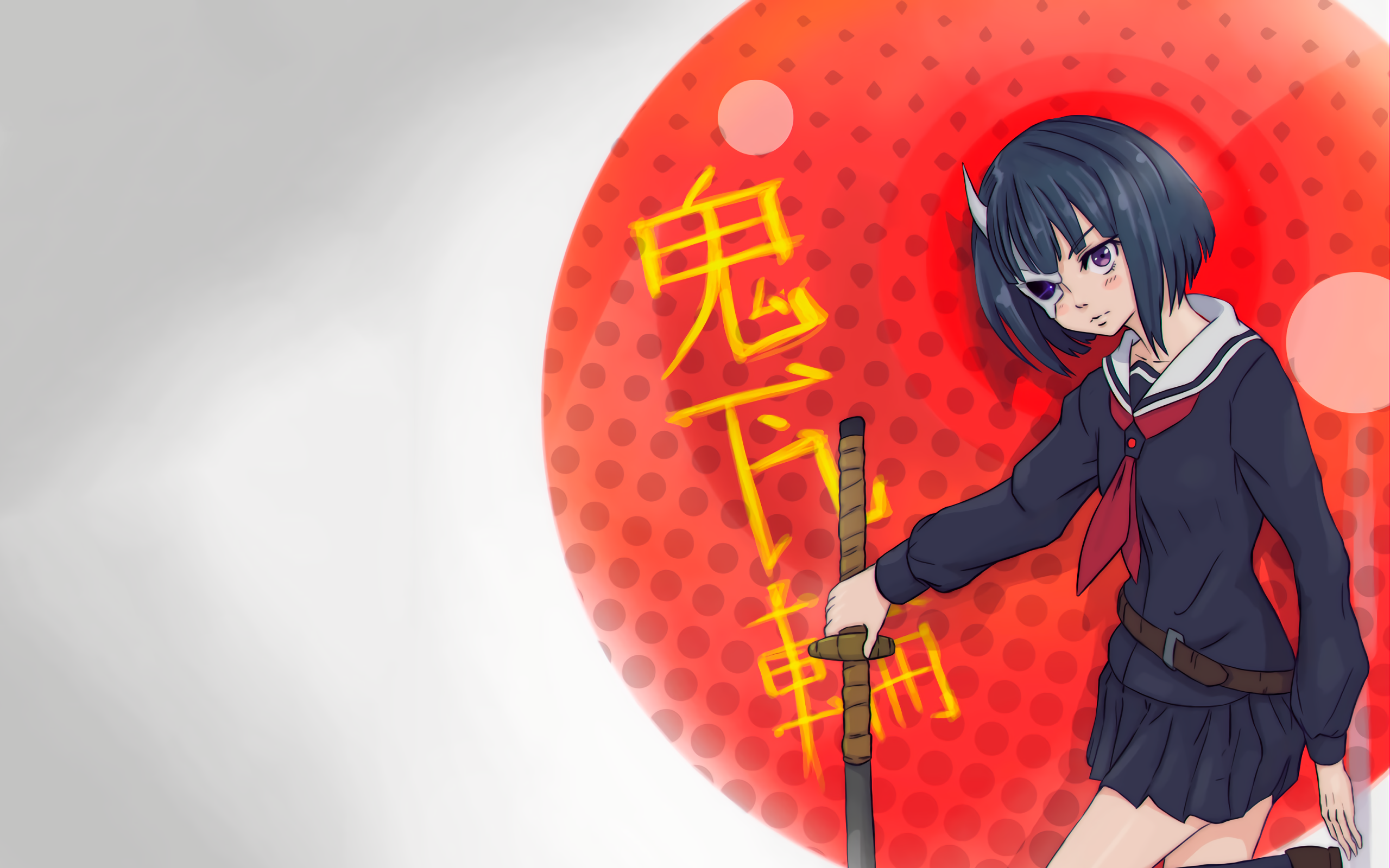 Anime Armed Girl's Machiavellism HD Wallpaper | Background Image