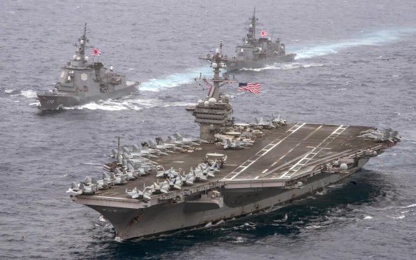 aircraft carrier warship military USS Carl Vinson (CVN-70) HD Desktop Wallpaper | Background Image