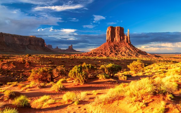 Earth Monument Valley USA Desert Landscape Cloud Sky HD Wallpaper | Background Image