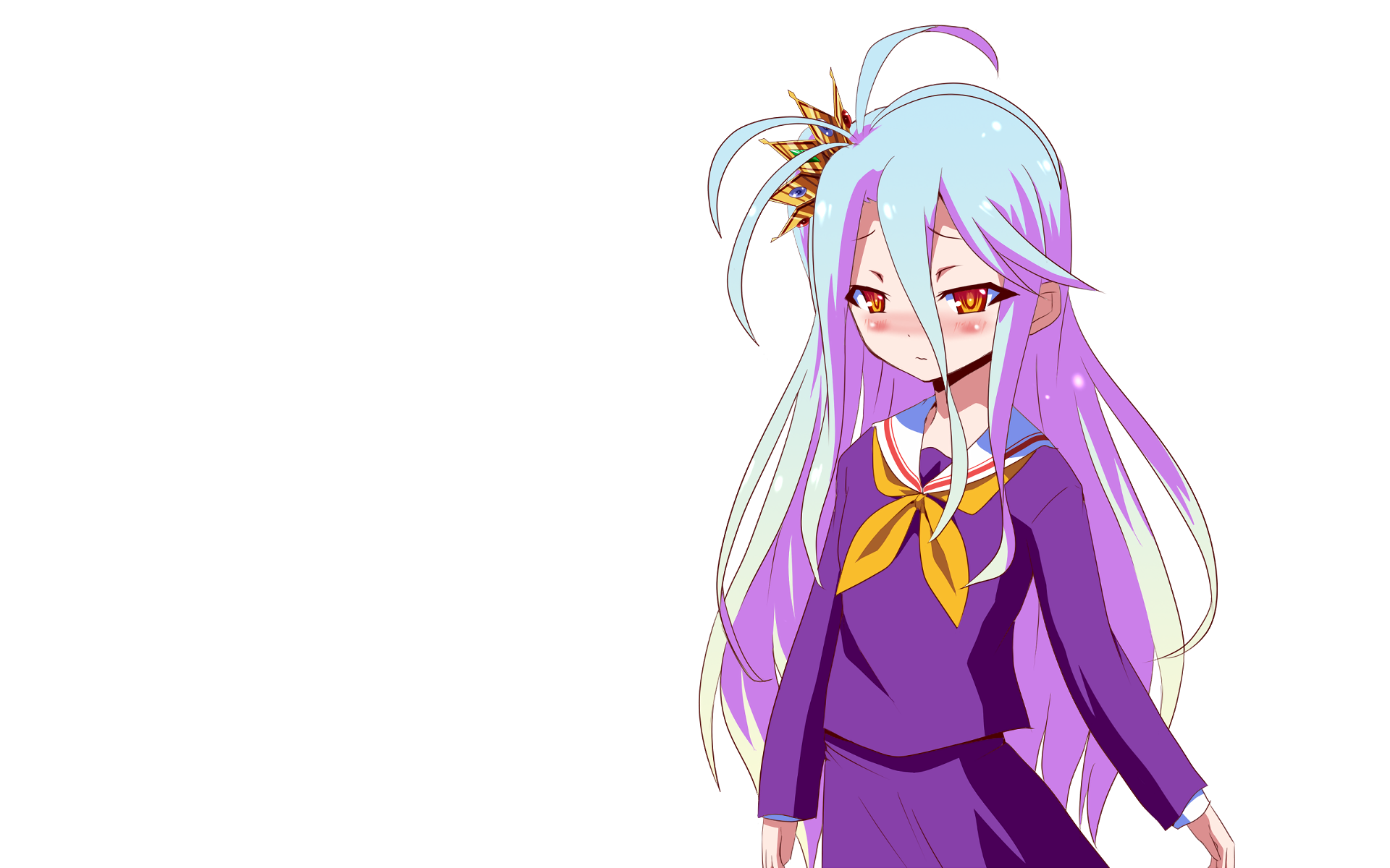 Download Shiro (No Game No Life) Anime No Game No Life HD Wallpaper