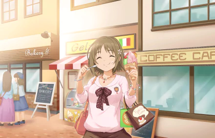 Kanako Mimura Anime THE iDOLM@STER: Cinderella Girls Starlight Stage HD Desktop Wallpaper | Background Image