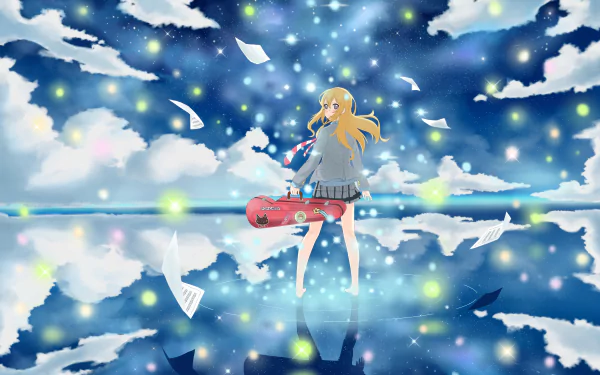 Kaori Miyazono Anime Your Lie in April HD Desktop Wallpaper | Background Image