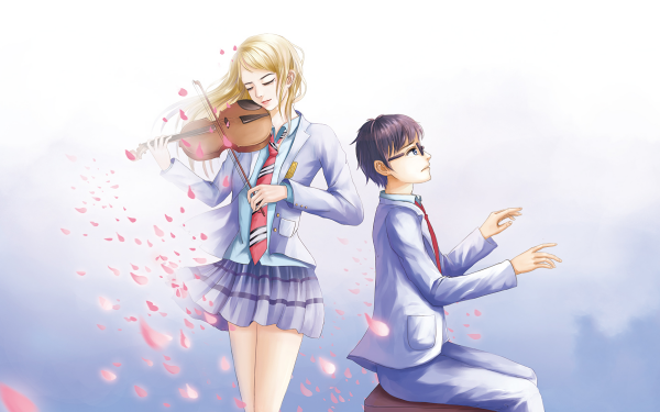 Anime Your Lie in April Kaori Miyazono Kousei Arima HD Wallpaper | Background Image