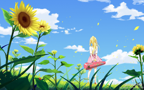 Anime Your Lie in April Kaori Miyazono HD Wallpaper | Background Image