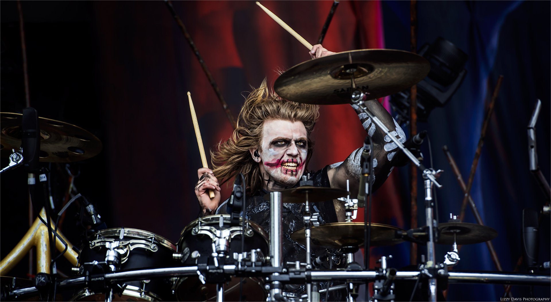 Download Drum Set Music In This Moment HD Wallpaper