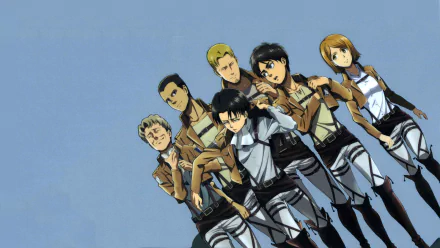Eld Jinn Gunther Schultz Oluo Bozado Petra Ral Eren Yeager Levi Ackerman Anime Attack on Titan HD Desktop Wallpaper | Background Image
