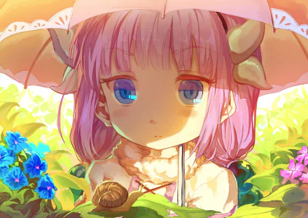 Kanna Kamui Anime Miss Kobayashi's Dragon Maid HD Desktop Wallpaper | Background Image