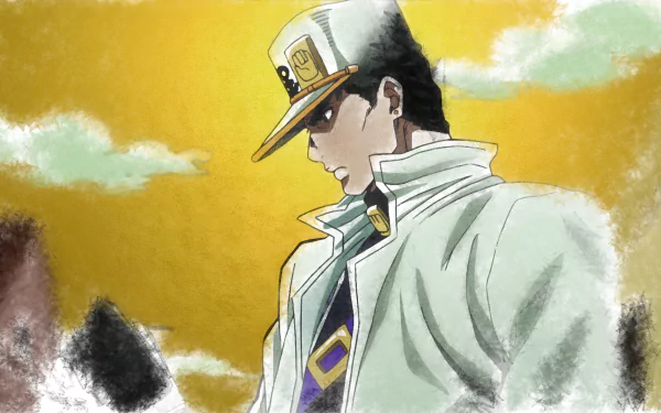 Jotaro Kujo Anime Jojo's Bizarre Adventure HD Desktop Wallpaper | Background Image