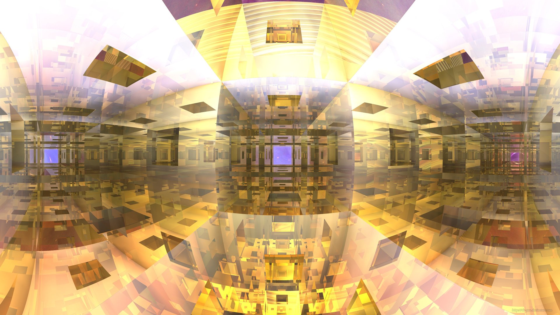 Mirrored Cubes - 3d Fractal Art by Dr-Pen