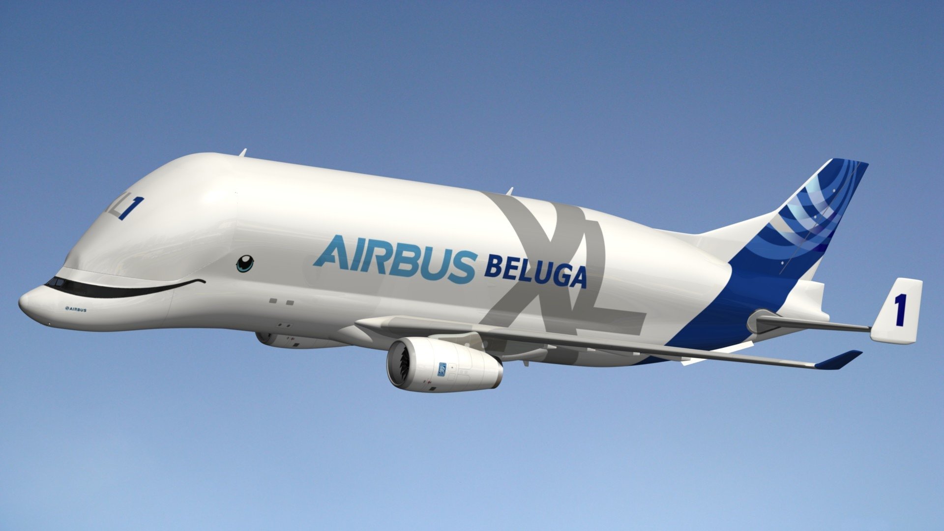 Airbus a 300 605 st Beluga Plane Sky [1920x1080] : r/wallpaper