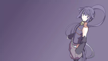 HD wallpaper featuring Akatsuki from the anime Log Horizon, set against a solid purple background.