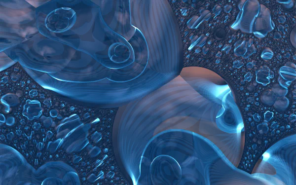  Dark Blue Coral - 3d Fractal Art