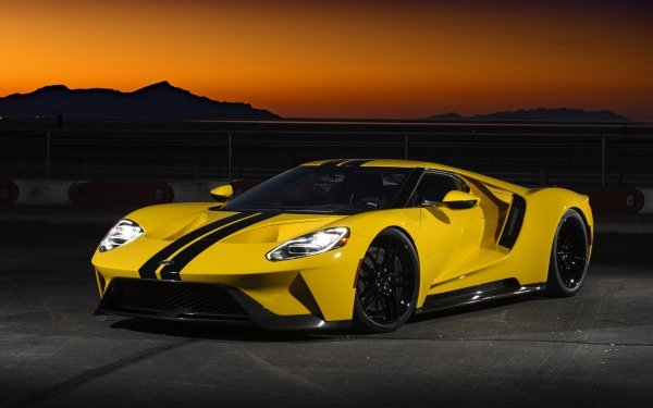 Vehicles Ford GT Ford Car Yellow Car Supercar HD Wallpaper | Background Image