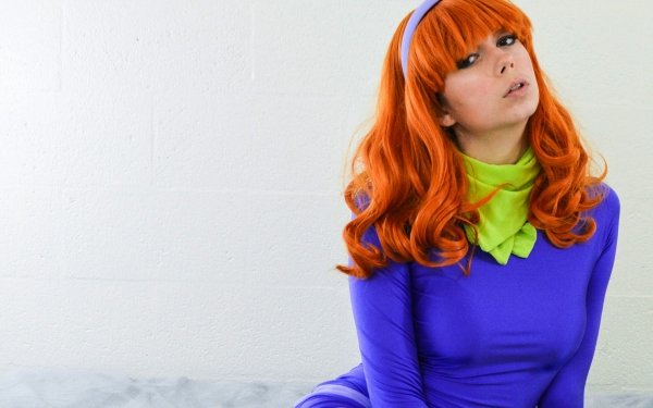 Women Cosplay Scooby-Doo Daphne Blake Uncanny Megan HD Wallpaper | Background Image