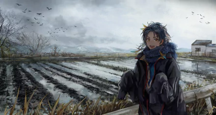 Taikogane Sadamune Anime Touken Ranbu HD Desktop Wallpaper | Background Image