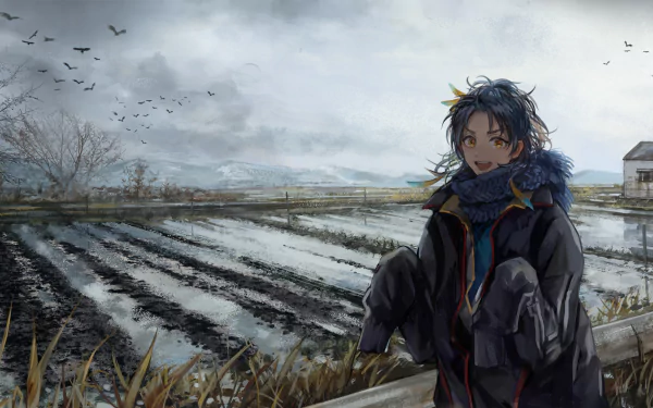 Taikogane Sadamune Anime Touken Ranbu HD Desktop Wallpaper | Background Image