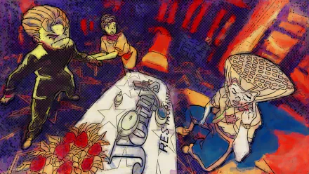 Tamami Kobayashi Koichi Hirose Anime Jojo's Bizarre Adventure HD Desktop Wallpaper | Background Image