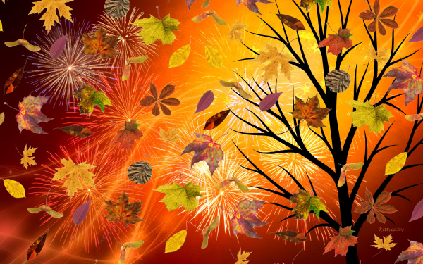 Artistic Fall Leaf Colors Colorful Tree HD Wallpaper | Background Image