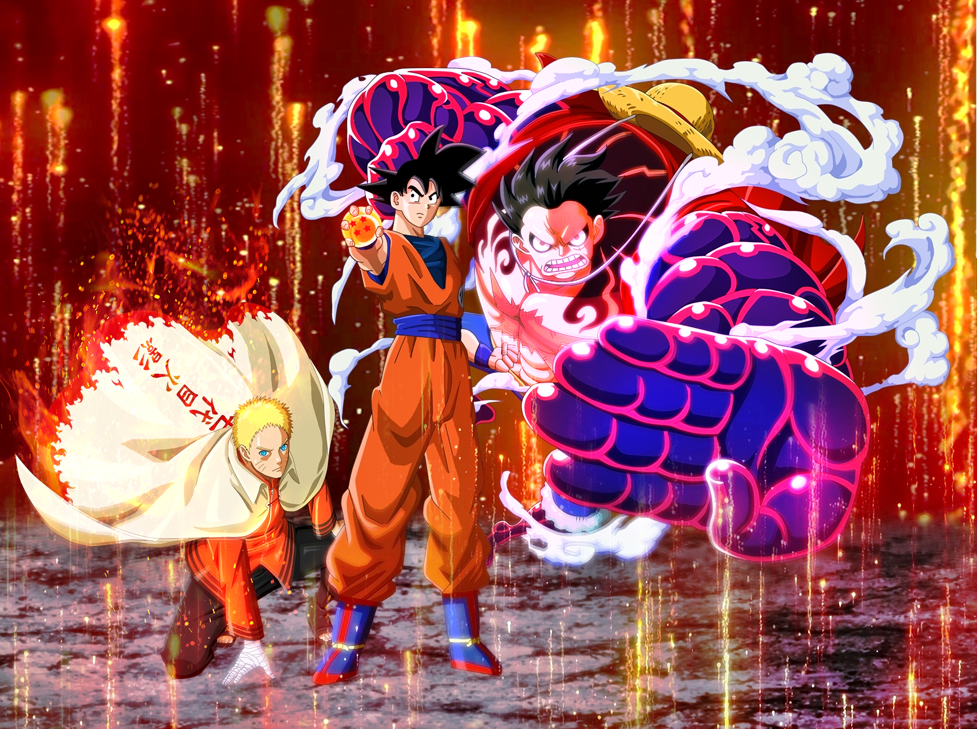 Goku Luffy Naruto Anime Crossover Anime Dragon Ball S - vrogue.co