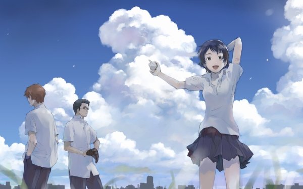 Anime The Girl Who Leapt Through Time Makoto Konno Chiaki Mamiya Kousuke Tsuda HD Wallpaper | Background Image