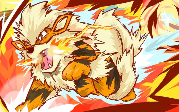  Arcanine | Fire Fang by ishmam