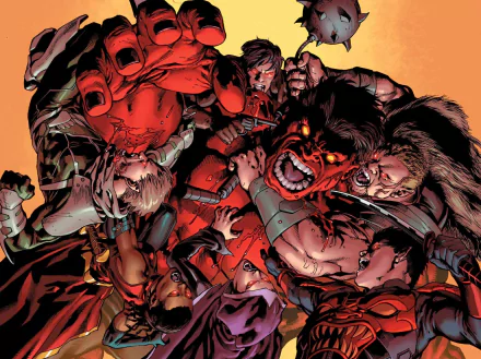 Comic Red Hulk HD Desktop Wallpaper | Background Image