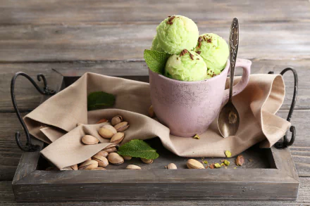 pistachio still life cup food ice cream HD Desktop Wallpaper | Background Image