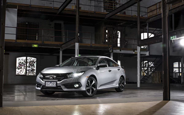 silver car car Honda vehicle Honda Civic HD Desktop Wallpaper | Background Image