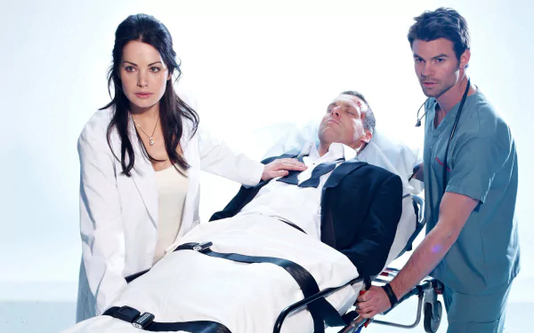 Michael Shanks Daniel Gillies Erica Durance TV Show Saving Hope HD Desktop Wallpaper | Background Image
