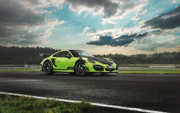 supercar Porsche 911 Turbo S GTStreet R green car car Porsche Porsche 911 vehicle Porsche 911 Turbo HD Desktop Wallpaper | Background Image
